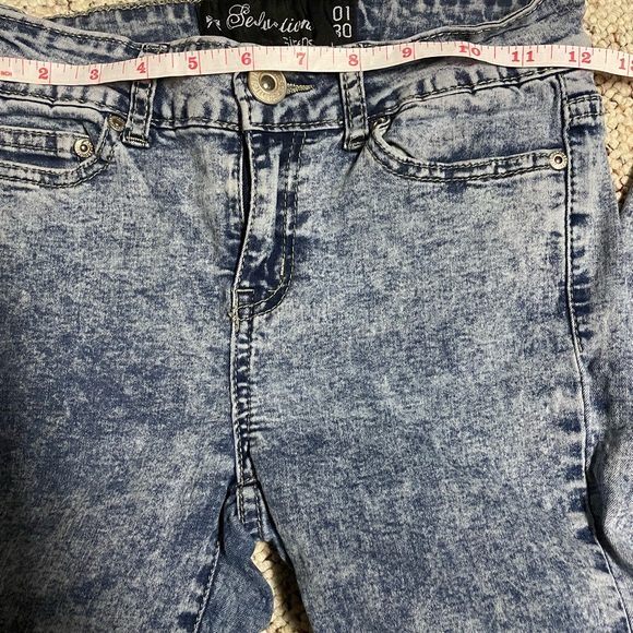 Seductions SIRENS acid wash jeans (straight leg) PRICE DROP‼️$20 - Picture 6 of 11